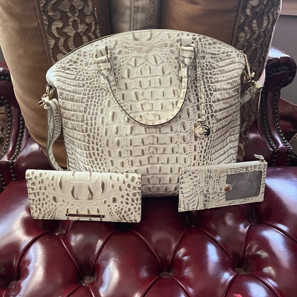 Brahmin Large Duxbury Handbag with wallet & credit card holder